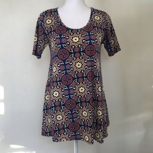 Lularoe The Perfect Tee Fall Star Geometrical Top
